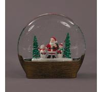Snowtime B/o 19Cm Water Dome W/santa Snowmen & Trees