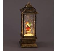 Snowtime B/o 29Cm Water Lantern W/ Rotating Santa