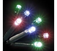 Snowtime Battery Operated 200 Pastel Led Chasing Lights For Outdoors With Timer