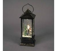 Snowtime Battery Operated 27Cm Led Water Lantern With Santa