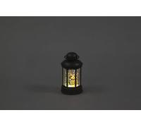 Snowtime Battery Water Lantern With Reindeer And Tree - 18Cm