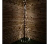 Snowtime Christmas 1.85m Maypole Tree 560 Flashing Wire Lights