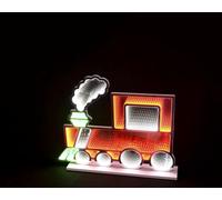 Snowtime Christmas Infinity Indoor LED Holiday Decorations, Multiple Designs, Three Sizes, Illuminated Christmas Decorations, Mains Powered Infinity Mirrored Decorations (IF05392-60cm Train)