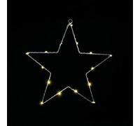 Snowtime Christmas Silhouette Light Star 30Cm Battery Operated Warm White