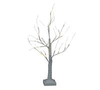 Snowtime Christmas Tree Light Up Decoration White Birch 24 Warm White Leds Indoor 60Cm