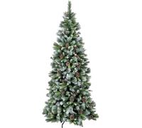 Snowtime Frosted Glacier Christmas Tree With Pine Cones - 8Ft/240Cm