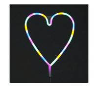 Snowtime Heart Hope Led Christmas Silhouette Light In Multicolour