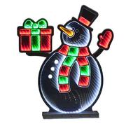 Snowtime Infinity Christmas Decoration Light Up Led White Snowman Indoor Outdoor 60Cm