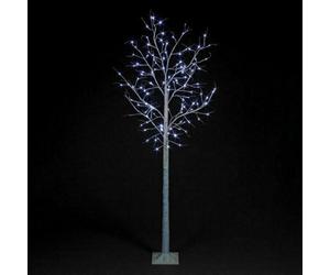 Snowtime Outdoor Or Indoor Birch Tree With Ice White Leds - 2.4M - 136 Led's