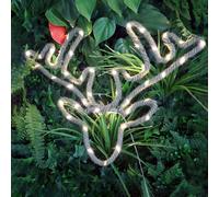 Snowtime Shatchi Hemp Rope Christmas Led Silhouette Light Deer Shape