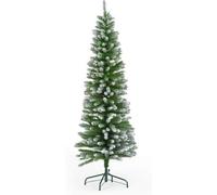 Snowtime Spinky Snow Flocked Pencil Christmas Tree - 4Ft/120Cm