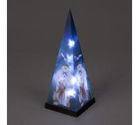 Snowtime The Snowman And Friends Laser Pyramid Christmas Display 8 Led's - 35Cm