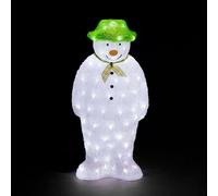 SnowTime The Snowman Outdoor Decoration with 100 LEDs in White SnowTime White