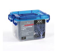 Snowtime Tub Of 300 Connectable Electric Blue Led Christmas Lights