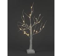 Snowtime White Christmas Twig Tree with Lights, 60cm/2ft Small Birch Twig Tree Lights, Battery Operated & Warm White 24 LEDs Birch Tree Light for Christmas Decorations Indoor Bedroom Home Wedding