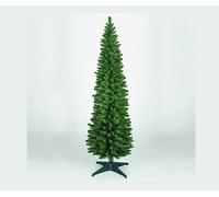 Snowtime Wrapped Pencil Pine Christmas Tree - Green - 4Ft - 120Cm