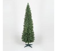 Snowtime Wrapped Pencil Pine Christmas Tree - Green - 7Ft - 210Cm