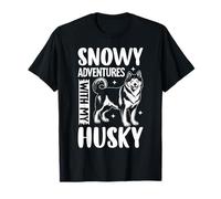 Snowy Adventures with My Husky Winter Journey T-Shirt