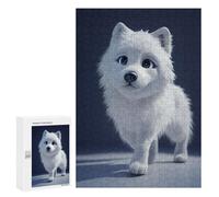 Snowy Arctic Wolf Pup Decorative Jigsaw for Grown-Ups, 300 PCS - Gift for Winter Evenings; for Couples, Friends And Family