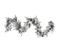 Beliani Snowy Christmas Garland LED SUNDO 180 cm White, White