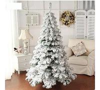 snowy christmas tree, zippered artificial christmas tree, artificial christmas pine tree with snow effect for home holidays-a 6ft atmosphere