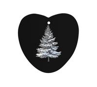 Snowy Covered Pine Tree Hanging Car Air Fresheners 1Pcs Aromatherapy Tablets Automotive Fragrance Scented Card Decor Love form