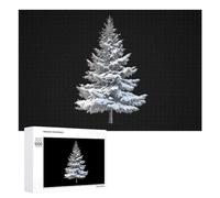 Snowy Covered Pine Tree Wooden Puzzles for Adults Colorful Jigsaw Puzzle Home Decors Gift 1000 PCS
