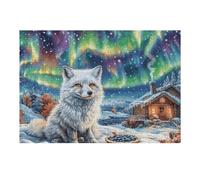Snowy Cute British Shorthair Cat 300 Pc Classic Jigsaw Puzzle Splendid Celestial Critters Puzzle for Adults Hard Challenging Hobby Home Decor Poster Eco Friendly Material 300 PCS
