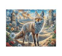 Snowy Cute Husky 500 Piece Premium Jigsaw Puzzle Adult Jigsaws Brain Training Hobby Home Decor Winter Gift Unique Shaped Recycled Cardboard 500 PCS/52×38cm