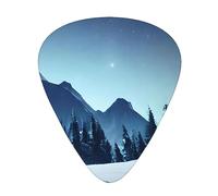 Snowy Forest Multi-Thickness Guitar Pick Set 12 Pieces Clear Tone Comfortable Feel Strong Wear Resistance And Toughness Comes With Transparent Box