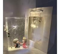 Snowy Lamp, Snow Scenery Night Light, Snowy Night Street Lamp, Handmade Snow Scene Christmas Night Light, Snowy Night Lamp for Christmas Decoration, Light Up Christmas for Home Decor