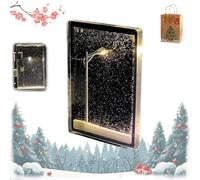 Snowy Lamp, Snowy Streetlamp Light, Street Light Snow Globe, Handmade DIY Christmas Lights, Snowflake Nightlight, Christmas Decor Gifts Decorations Indoor Lights Desktop Decoration (1pcs)