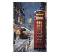 Snowy London Call Picture Puzzle for Adults, 1000 PCS