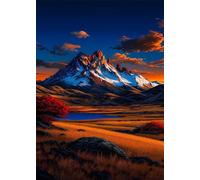 Snowy Mountain Landscape 500 Piece Jigsaw Puzzle for Adults, Creativity, Challenging and Difficult Puzzle, Brain Teaser Puzzles for Adults 500 Pieces for The Whole for Women, Men