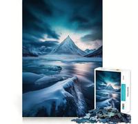 Snowy Mountain Peak Hard Jigsaw Puzzle for Adults 1000 Pieces Mind Challenge Toy Gentle Leisure Precise Cut Memorable Gift (50x75cm)