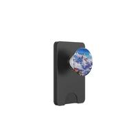 Snowy Mountain Pixel Art Digital Landscape PopSockets PopWallet for MagSafe