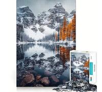 Snowy Mountain Reflection Jigsaw Puzzles for Adults 1000 Piece Logic Toy Stress Release Precision Cut Festival Gift (50x75cm)