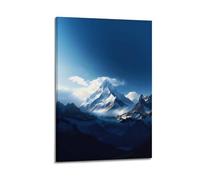 Snowy Mountain Sky Wall Art, Breathtaking Print, Nature Poster, Spectacular Canvas Picture Poster Decorative Painting Canvas Wall Posters And Art Picture Print Modern Family Bedroom Decor Posters 24x3