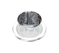 Snowy mountain winter landscape with pines forest scenic PopSockets PopGrip for MagSafe
