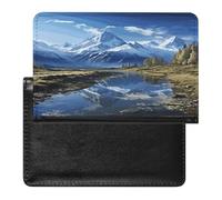 Snowy Mountains Passport Holder Vaccine Card Holder Travel Document Organizer Credit Card Organizer for Women/Men