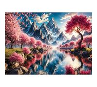 Snowy Mountains Rivers Landscapes Puzzles 1200 for Adults,jigsaw puzzles for adults 1200 Pieces Puzzle Home Challenging Educational Games Home Decoration puzzle Gifts