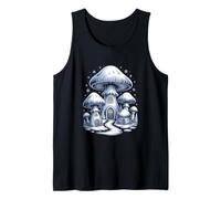 Snowy Mushroom Village Fantasy Winter Wonderland Tank Top