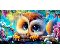Snowy-Owl Adult Jigsaws 1000 Pieces Puzzle Game Fun Present & Activity for Home for Adults and Kids Age 12 Years Up 38x52cm/1000pcs