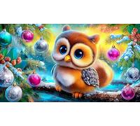 Snowy-Owl Adult Jigsaws 1000Pc Fun and Challenging Family Game Puzzle Game Educational Game Challenge for Adults 38x26cm/1000pcs