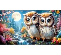 Snowy-Owl Adult Jigsaws 1000Pc Fun and Challenging Family Game Puzzle Game Educational Game Challenge for Adults 38x26cm/1000pcs