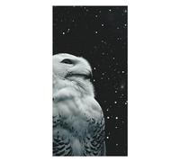 Snowy Owl And Stars Beach Towels Extra Large, Quick Dry Absorbent Multipurpose, Oversized Beach Towel, Sand Free Foldable Lightweight, Travel Towel, For Beach Pool Camping Travel Vacation, 63x31.5 in