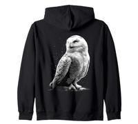 Snowy Owl Barn Eagle Arctic Owl Cute White Polar Owls Zip Hoodie