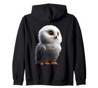 Snowy Owl Barn Eagle Arctic Owl Cute White Polar Owls Zip Hoodie