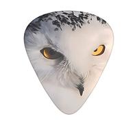 Snowy Owl Eyes Guitar Picks - Guitar Accessories - Guitar Picks For Acoustic Guitar Electric Guitar Bass Guitar For Men Women Professional Guitarist Musicians And Beginner