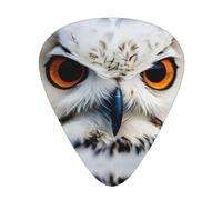 Snowy Owl Eyes Guitar Picks Set-Premium Abs Material,Various Thicknesses-Enhance Your Playing Experience